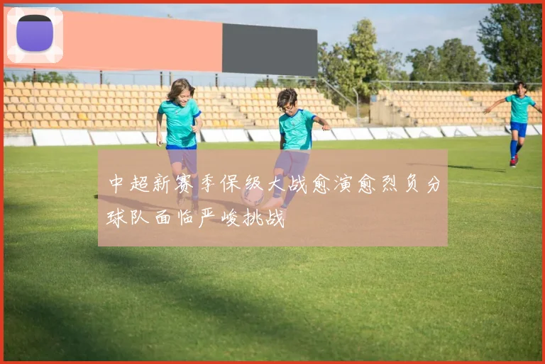 中超新赛季保级大战愈演愈烈负分球队面临严峻挑战
